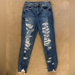 AE Ripped Skinny Stretch Jeans